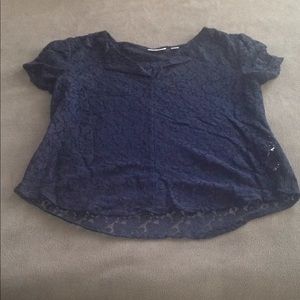 ❤️4 for $25 ❤️💰 💰💰💰💰Navy Lace Blouse